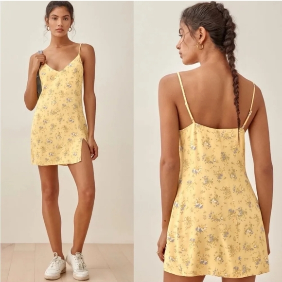 REFORMATION MARLOWE DRESS IN FELICITY FLORAL PRINT - Picture 3 of 8